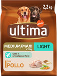 Ultima Cibo per Cani Medium Maxi Light con Pollo, 2200g