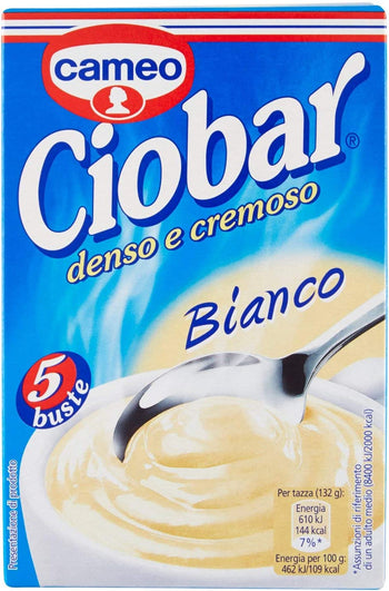 Ciobar -Denso e Cremoso, Gusto Cioccolato Bianco, Confezione da 5.21 g