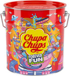 Chupa Chups Lecca Lecca Latta, Confezione da 150 Lollipop Monopezzo, Lollipop Gusti Assortiti, Fragola, Panna-Fragola, Vaniglia, Cola, Lampone, Ciliegia, Arancia, Ottimo come Idea Regalo