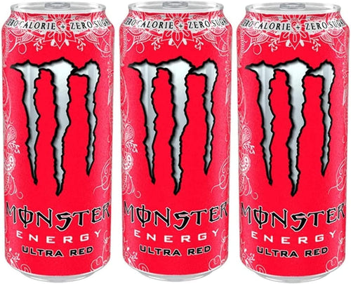 Zeus Party Monster Energy Ultra Red - Zero Zuccheri e Zero Calorie - Monster Bevanda Energetica Lattine da 500 ml (6)