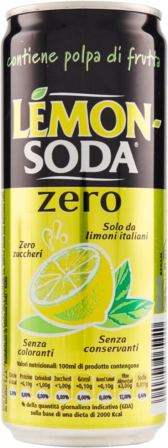 Lemon-Soda Bibita Zero Zuccheri, 33cl