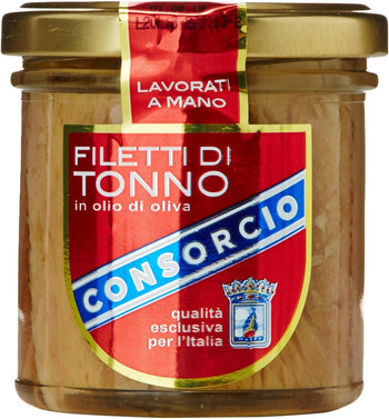 Consorcio Filetti Tonno in Olio di Oliva, Vetro - 150 gr
