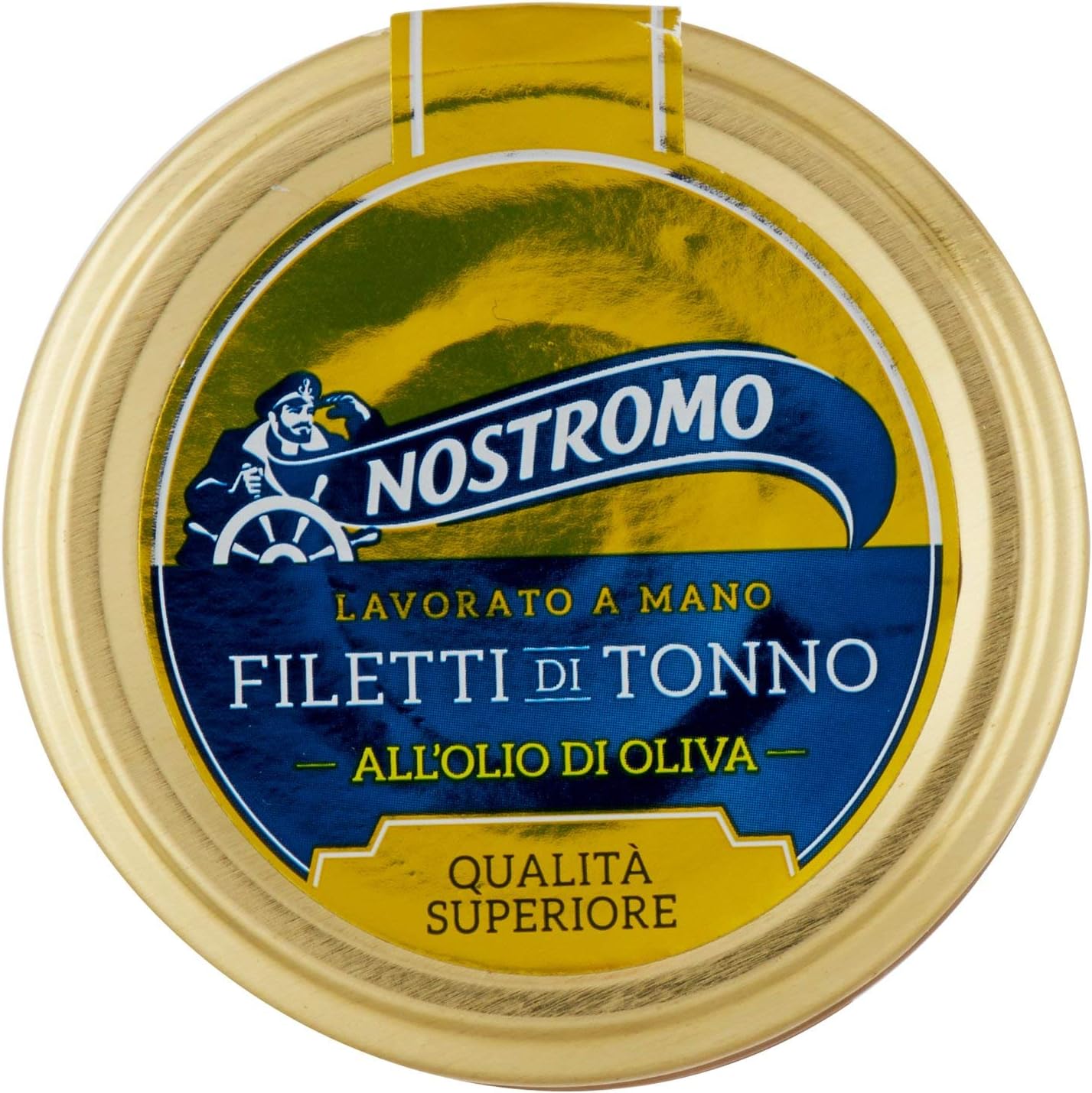 Nostromo - Filetti di Tonno all'Olio di Oliva, Qualità Superiore, Lavorati a Mano, 1 Vasetto in Vetro da 180 gr