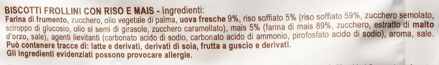 Divella Ottimini Biscotti con Riso e Mais, 400g