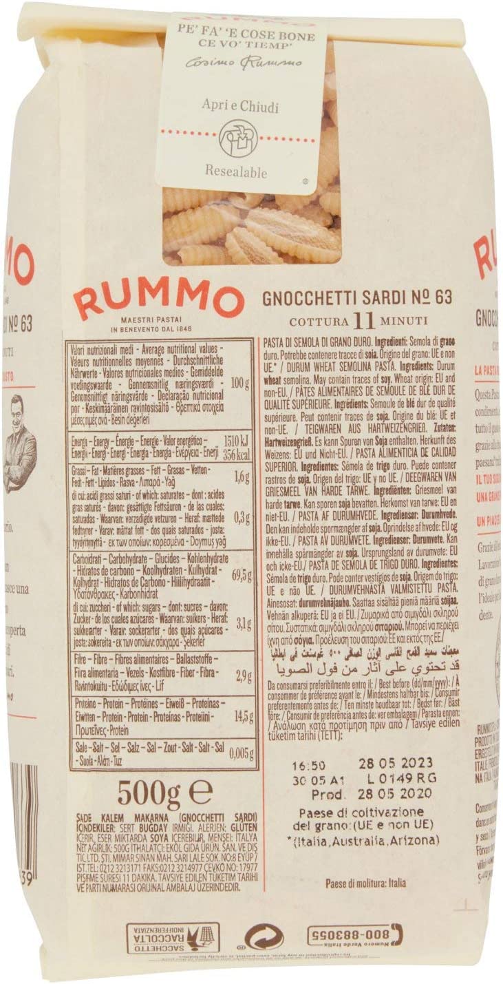 Rummo Gnocchetti Sardi - 500 gr