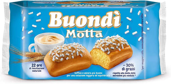 36x Motta Buondì Buondi Spagna Italiana Pasticceria con Rivestimento Zucchero 1548g Dessert!