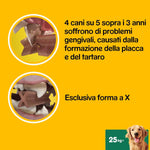 Pedigree Dentastix Snack per la Igiene Orale (Cane Grande +25 kg) 270 g 28 Pezzi - 4 Confezioni da 28 Pezzi (112 Pezzi totali)