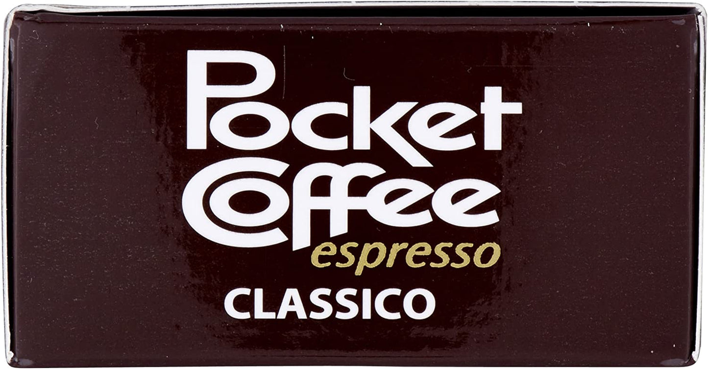 Pocket Coffee, cioccolatini ripieni di Caffè 100% Arabica, 18 pezzi da 12,5 gr