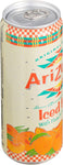 Arizona, Green Tea Honey & Peach Juice, Deliziosa Bevanda al Tè Verde con l'Aggiunta di Miele e Succo alla Pesca, Gusto Dolce e Delicato, Ideale da Gustare in Ogni Momento, 12 x Lattina da 330 mL