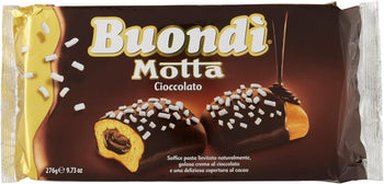 Buondì al Cioccolato a Lievitazione Naturale con Crema - Pacco da 6, 276 gr