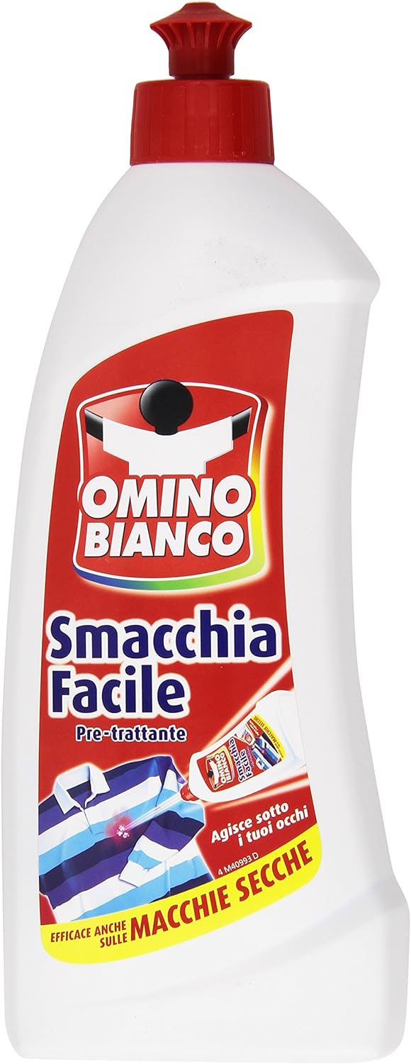 Omino Bianco - Smacchia Facile, Pre-trattante - 4 pezzi da 500 ml [2 l]