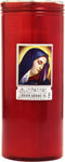 Nappi Cero Votivo T.80 H.20 Rosso Gr.480
