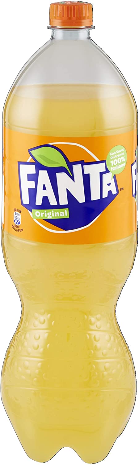 Fanta Original Gusto di Arancia – 1 Bottiglia da 1.5 L, con Succo di Arance Italiane, Senza Aggiunta di Conservanti, Bottiglia PET 100% riciclabile, Gusto Rinfrescante, Bevanda Analcolica Frizzante