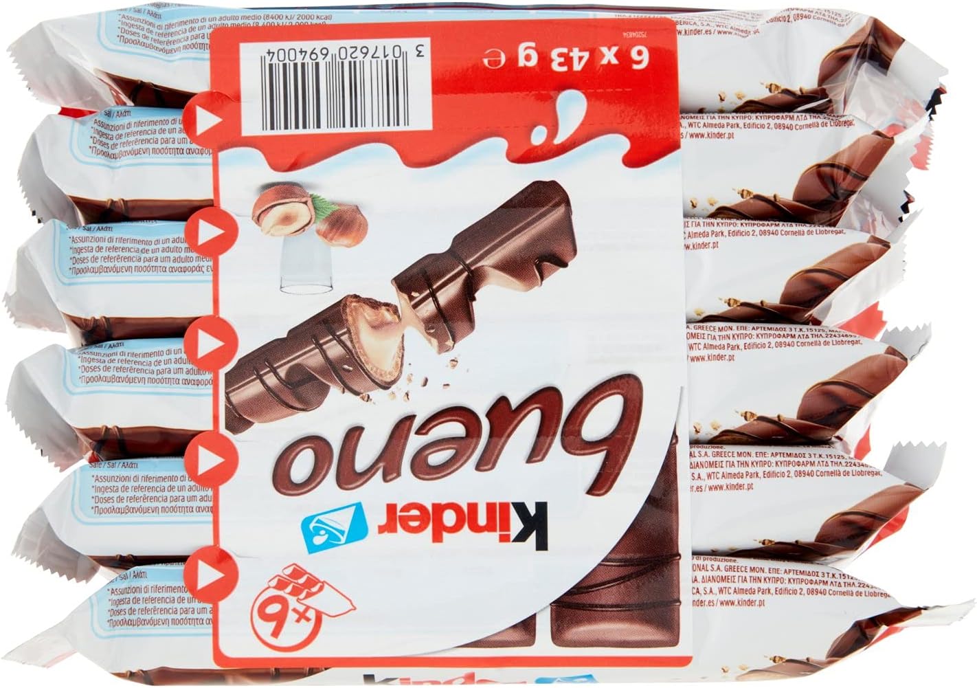 Kinder Bueno Barette, 6 x 43g