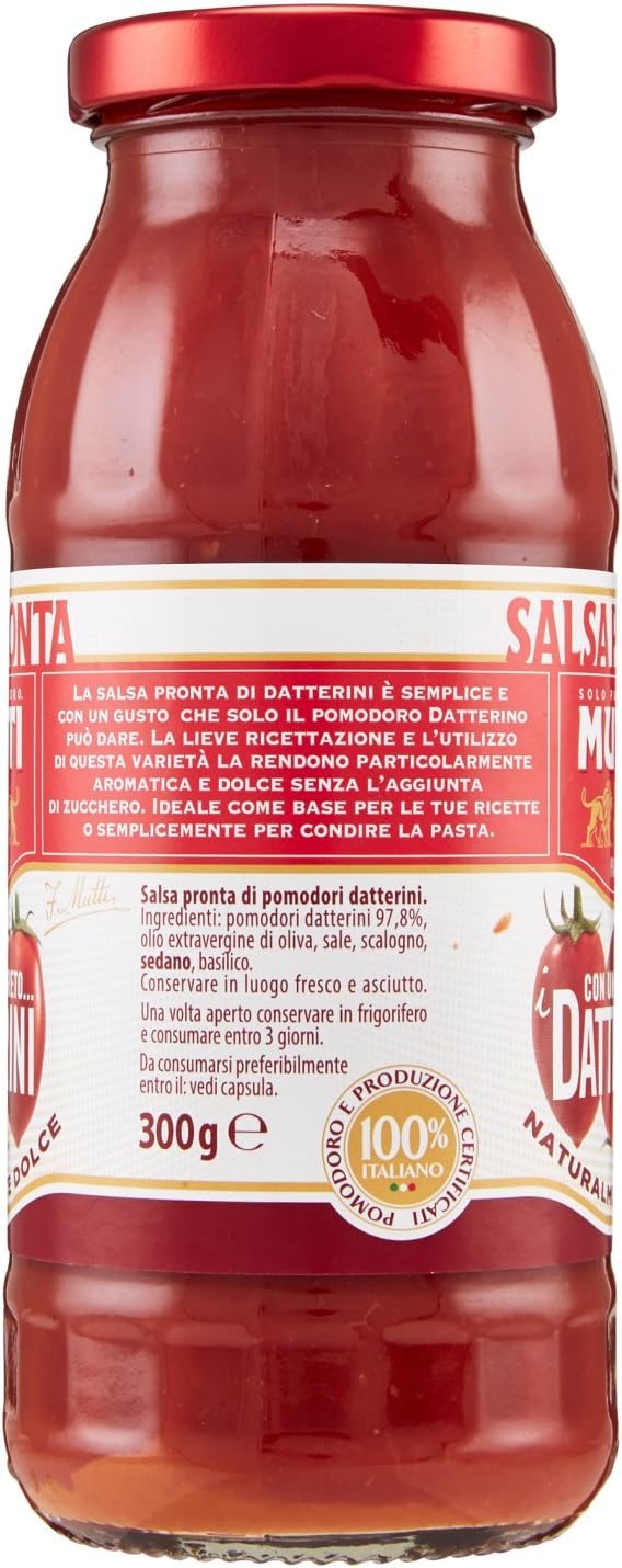 Mutti Salsa Di Pomodori Datterini Vetro, 300g