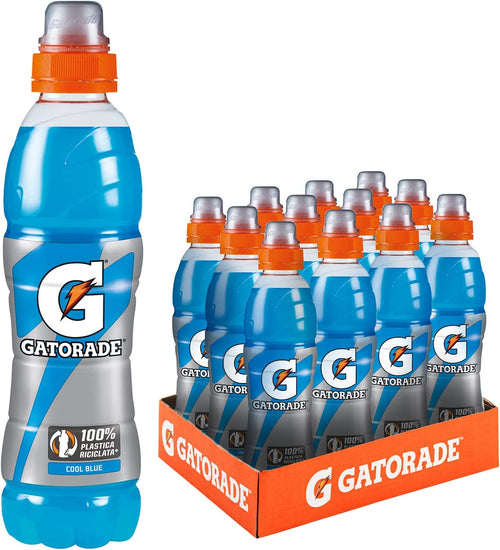 Gatorade, Sport Drink, Bevanda sportiva non Gassata Gusto Lampone, Aiuta il Reintegro dei Sali Minerali Persi, Formato da 12x500 ml