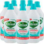 Citrosil Home Protection - Detergente Liquido Pulisci Pavimenti Disinfettante con Vere Essenze di Eucalipto, 900 ml x 8 Flaconi