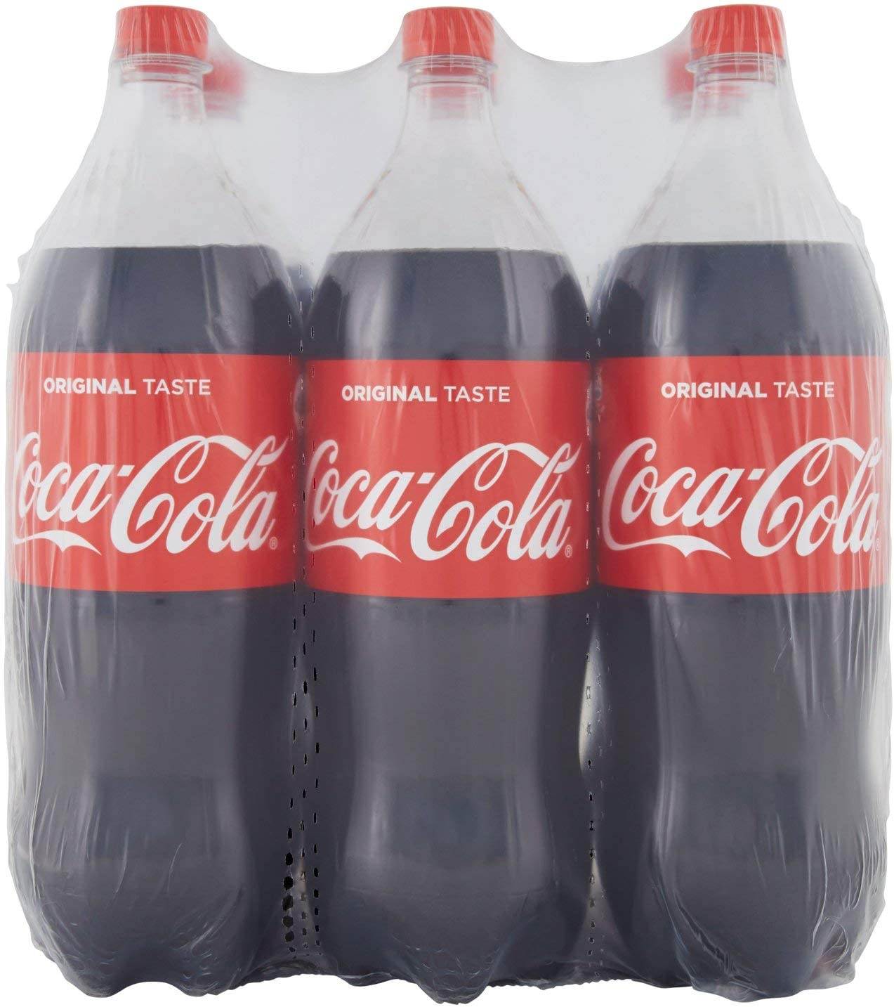 Coca-Cola Original Taste – 6 Bottiglie da 1.5 L, Tutto il Gusto Originale di Coca-Cola in bottiglia PET 100% Riciclabile, Bevanda Analcolica