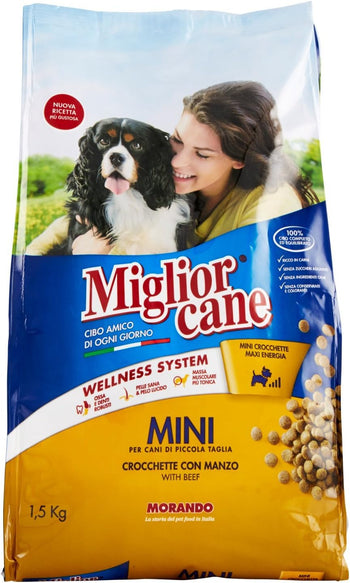 MigliorCane Mini crocchette manzo multipack 9 x 1500 Grammi