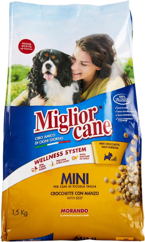 MigliorCane Mini crocchette manzo multipack 9 x 1500 Grammi