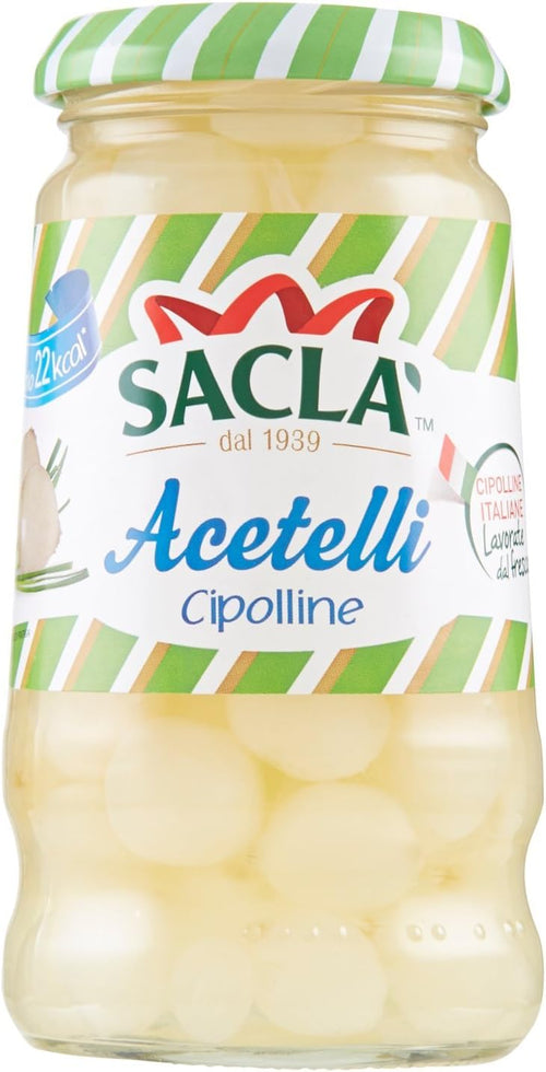 Saclà Acetelli Cipolline all'Aceto di Vino - 300 gr