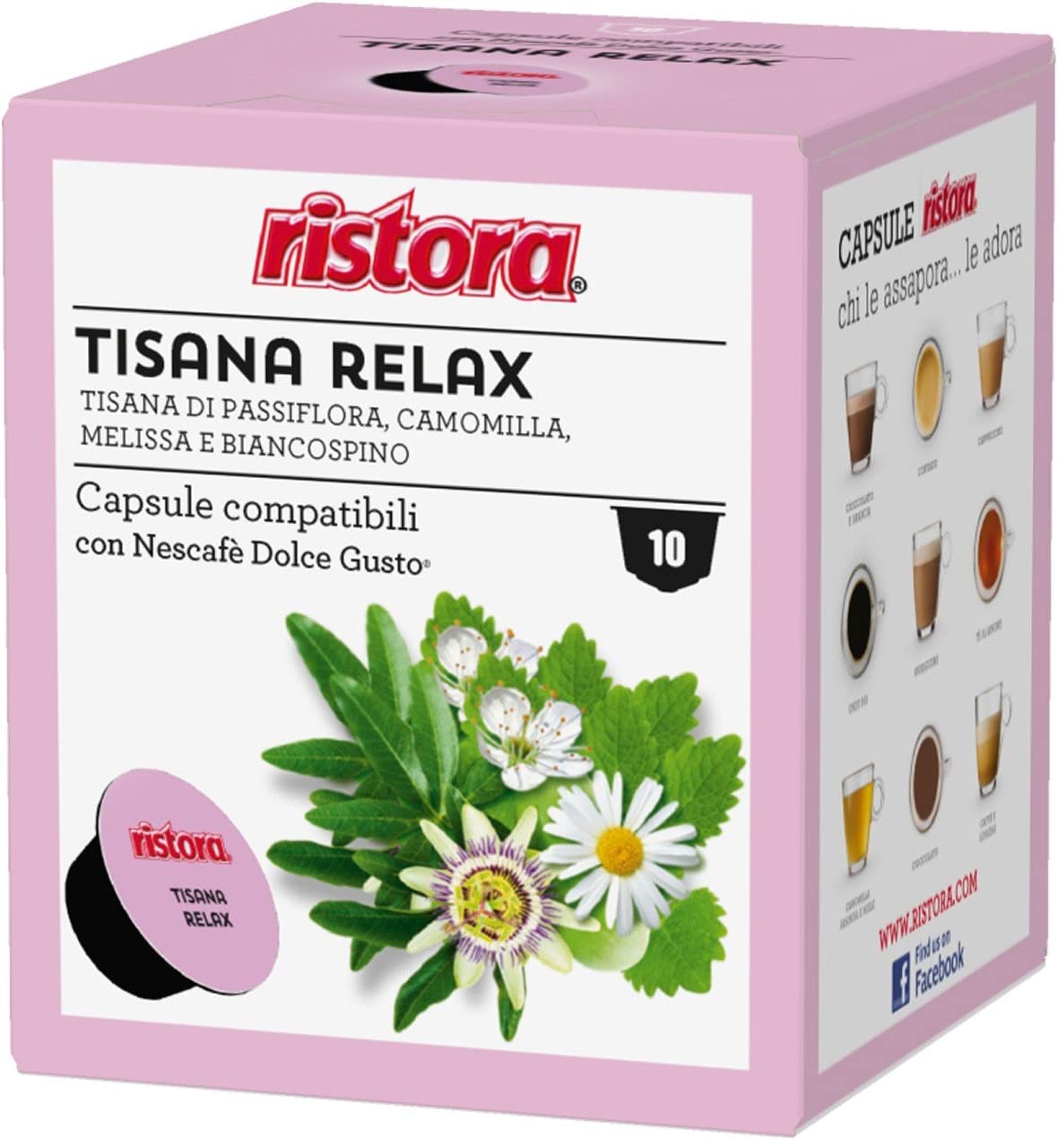 160 CIALDE CAPSULE DOLCE GUSTO RISTORA TISANA RELAX