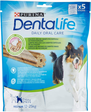 Purina Dentalife Snack Cane per l'Igiene Orale, Taglia Medium 115g