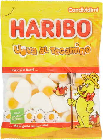 Haribo Uova al Tegamino Caramelle Morbide e Gommose, 175ml