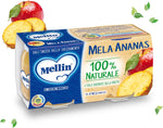 Mellin Omogeneizzato Di Frutta Mela Ananas 100% Naturale â€“ 24 Vasetti Da 100 Gr