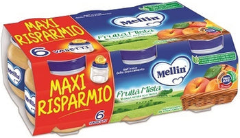 Omogeneizzato Mellin Frutta Mista 6 x 100g