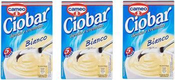 Cameo Ciobar Cioccolata calda istantanea, gusto Cioccolato Bianco, 21 g, 3 confezioni da 5 bustine