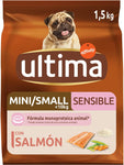 Ultima Cibo per Cani Mini Sensitive con Salmone e Riso, 1.5kg