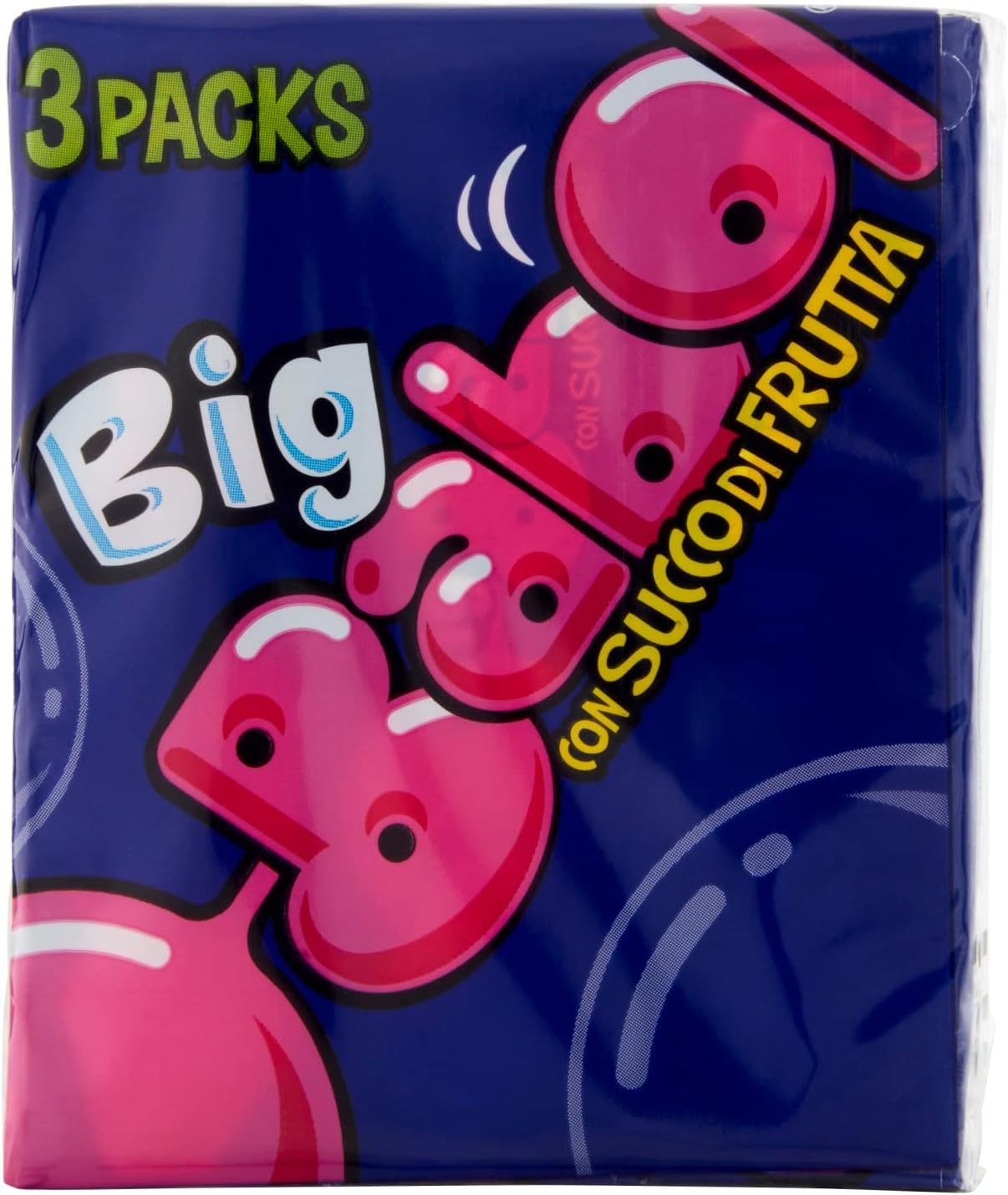 Big Babol Gomma da Masticare, Tutti Frutti, 3 x 37g