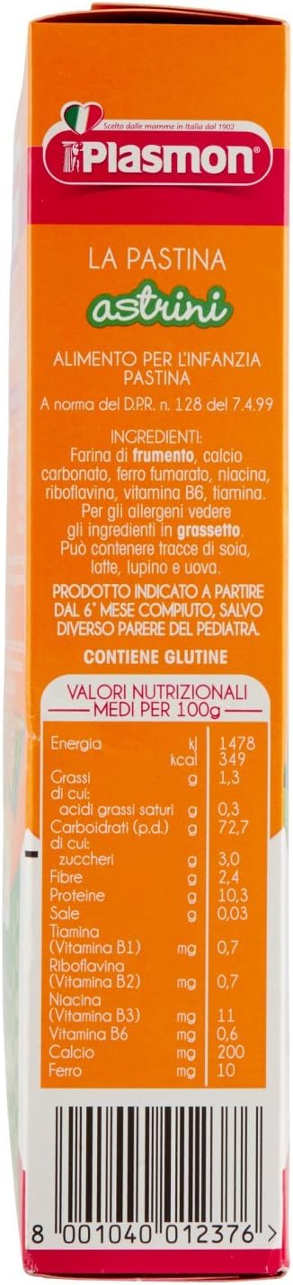 Plasmon Pastina Astrini, 12 x 340 g