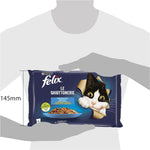 Purina Felix Le Ghiottonerie Cibo Umido per Gatti con Salmone e Tonno, 4 x 85g