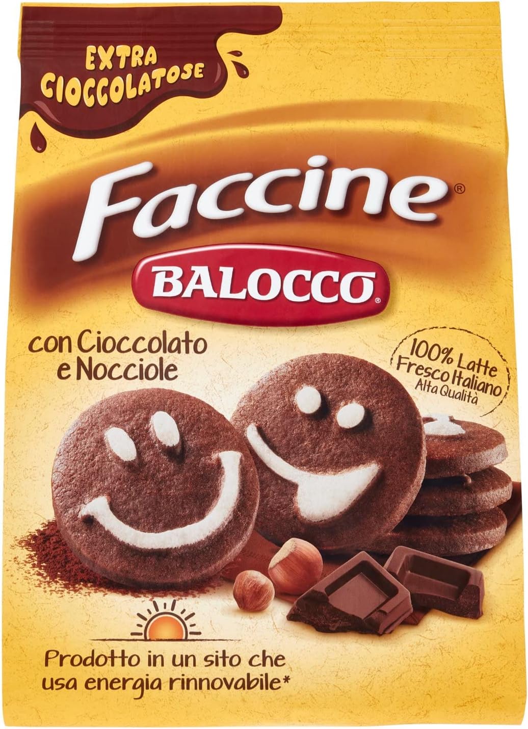 Balocco Faccine con Cioccolato e Nocciole, 700g