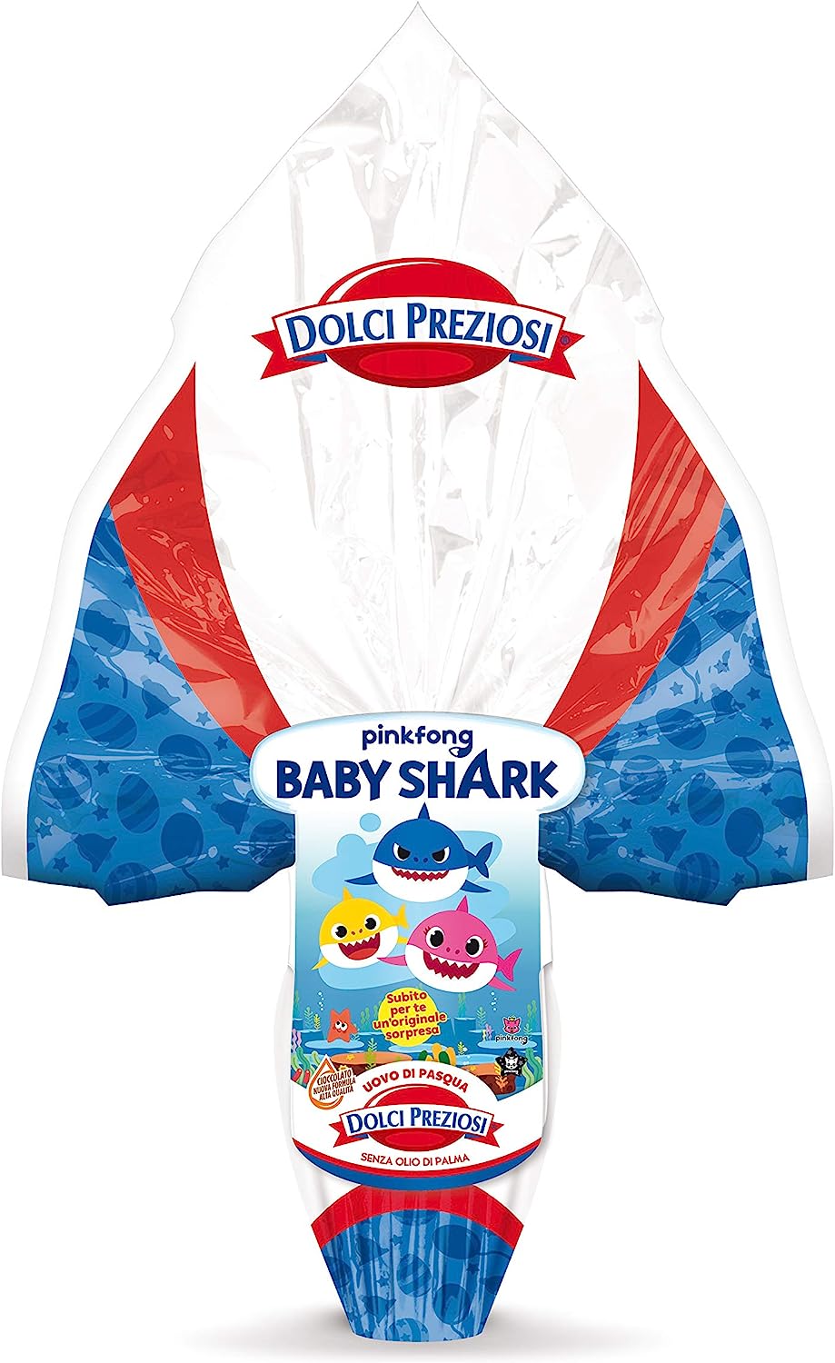 Uovo di Pasqua Cioccolato al latte 150 gr BABY SHARK