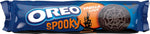 Oreo Spooky, Biscotti al Cacao Ripieni di Crema al Gusto Vaniglia, Edizione Speciale Halloween, 154g