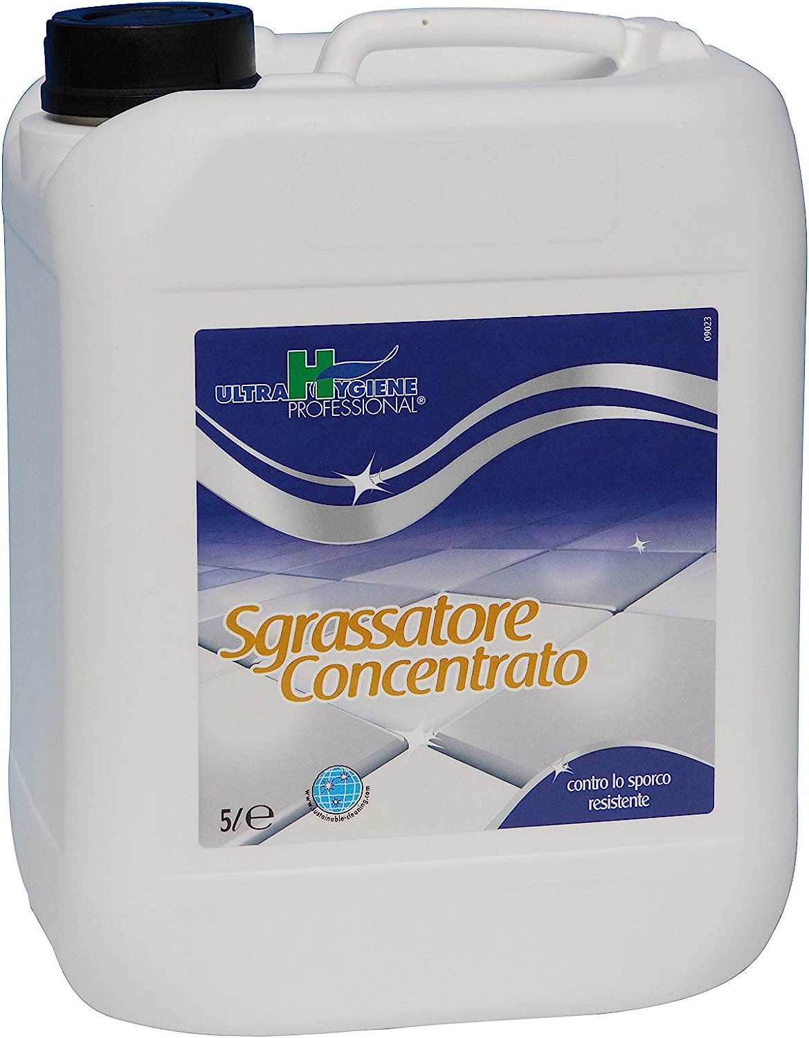Detergente Icefor UHP Sgrassatore Concentrato detergente concentrato con tensioattivi e saponi di origine vegetale per superfici dure e inox, 5 L