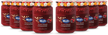 Hero Confettura Frutti Rossi di Stagione, 8 vasetti da 350 gr, marmellata e confettura extra con frutta raccolta nell'ultima stagione, frutta di alta qualità, metodo tradizionale