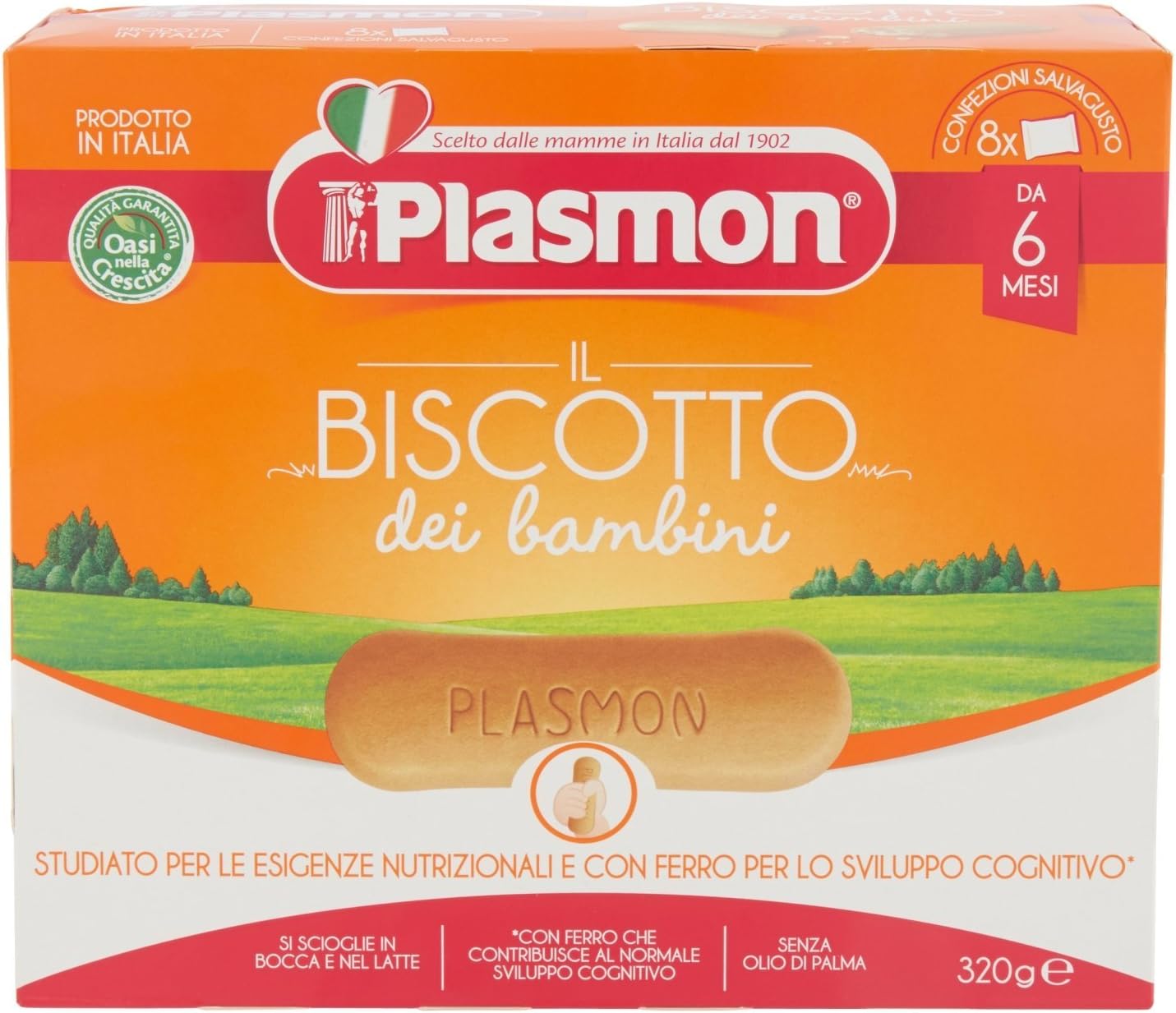 Plasmon Biscotto Classico, da 6 Mesi, 320g