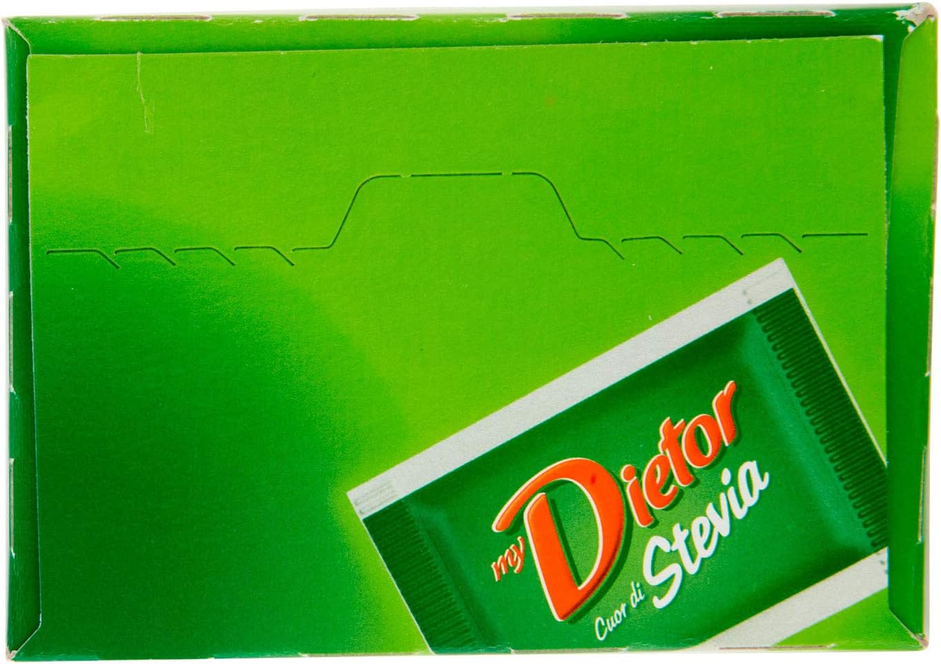 Dietor - MyDietor Cuor di Stevia Dolcificante Naturale con Estratto di Stevia 0 kcal, Senza Glutine - Astuccio da 30 Bustine