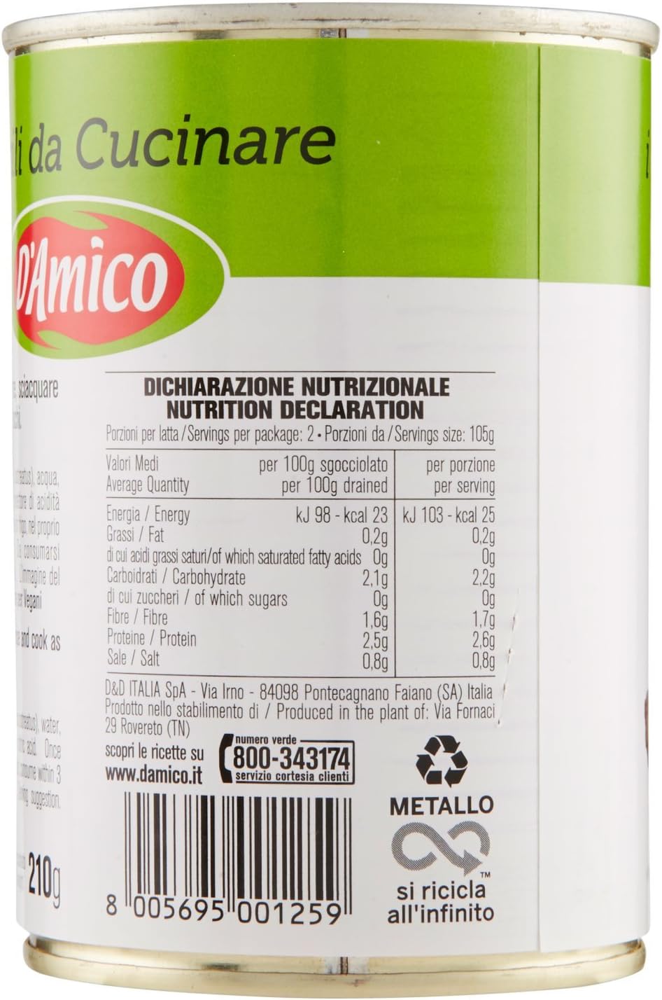 D'Amico - Facili da Cucinare, Funghi Pleurotus - 12 pezzi da 400 g [4800 g]