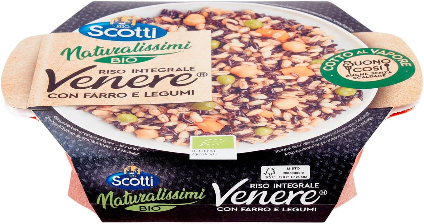 Riso Scotti Riso Venere Bio Con Farro E Legumi, 180g