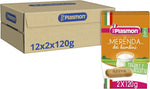 Plasmon Omogeneizzato La Merenda dei Bambini Yogurt e Biscotto 120gr 24 Vaschette Con materie prime selezionate, Ricetta golosa preparata con cura