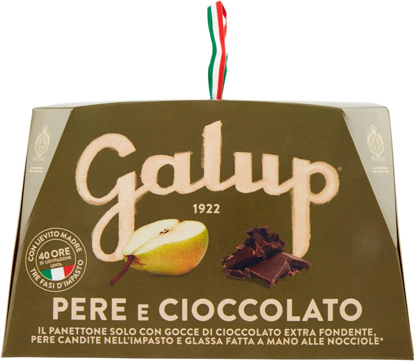 Galup NV16 Panettone Pere e Cioccolato, 750 Gr