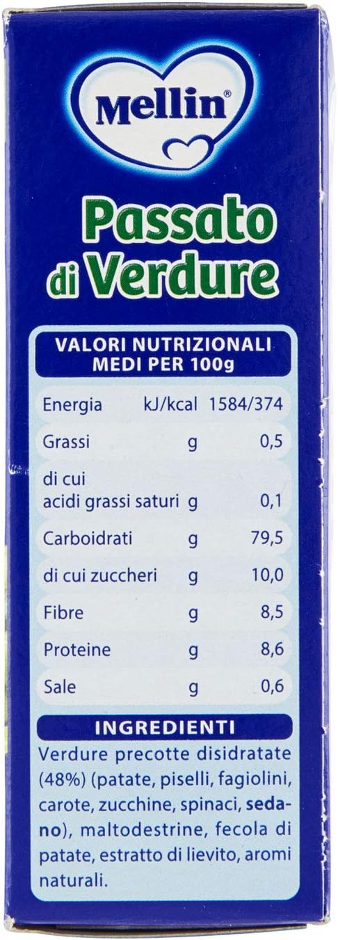 Mellin Passato di verdure 8 bustine monodose 104 g