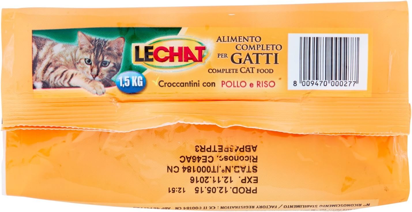 Monge Le Chat Cibo Gatti con Pollo e Riso, 1.5kg