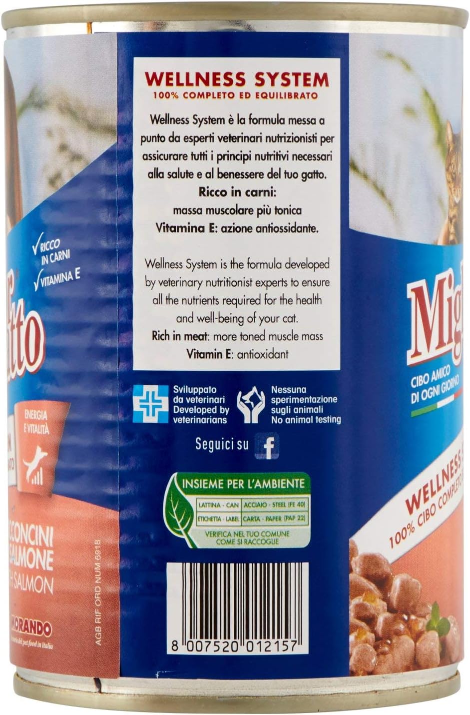 MigliorGatto Bocconcini salmone 405 Grammi