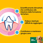 Pedigree Dentastix Snack per la Igiene Orale (Cane Grande +25 kg), 270 g 105 Pezzi - 15 Confezioni da 7 Pezzi (105 Pezzi totali)